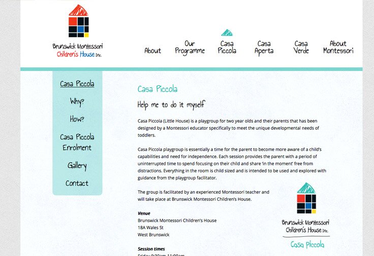 Brunswick Montessori Web Design